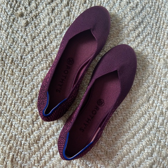 Rothy's Purple Fig Python Flats - Picture 1 of 8